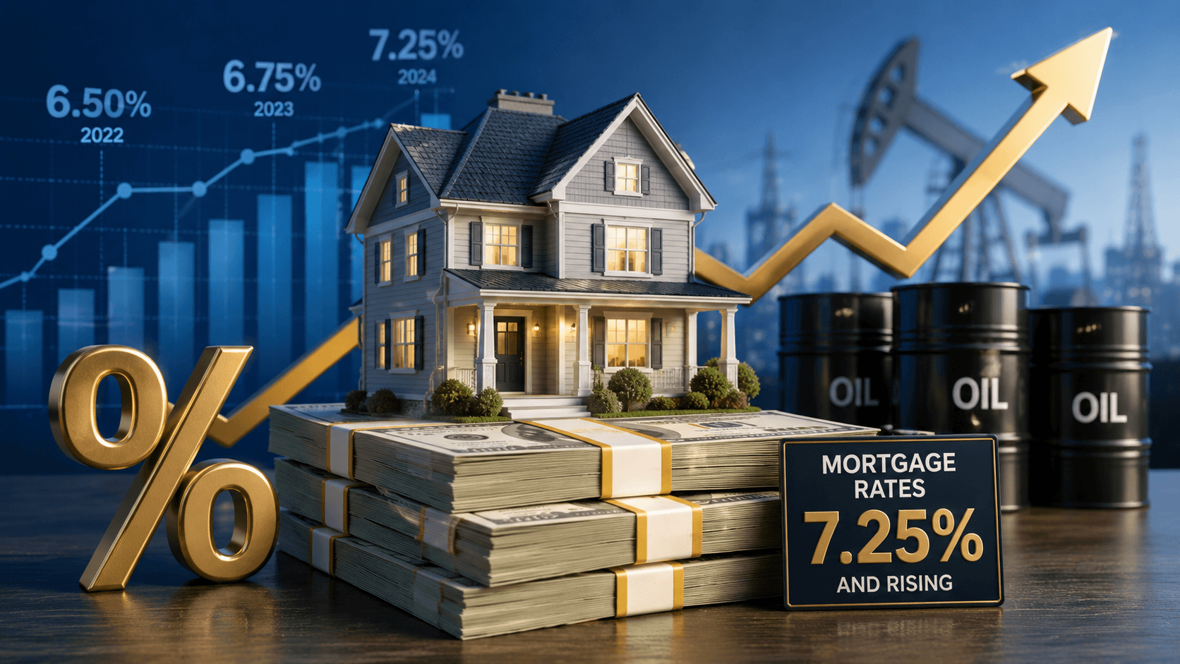 Mortgage Rates Climb to 11-Month High Amid Rising Oil Prices