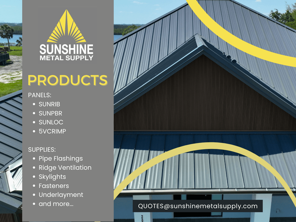 Sunshine Metal Supply, Inc. - Wholesale Metal Roof Panels, photo 2