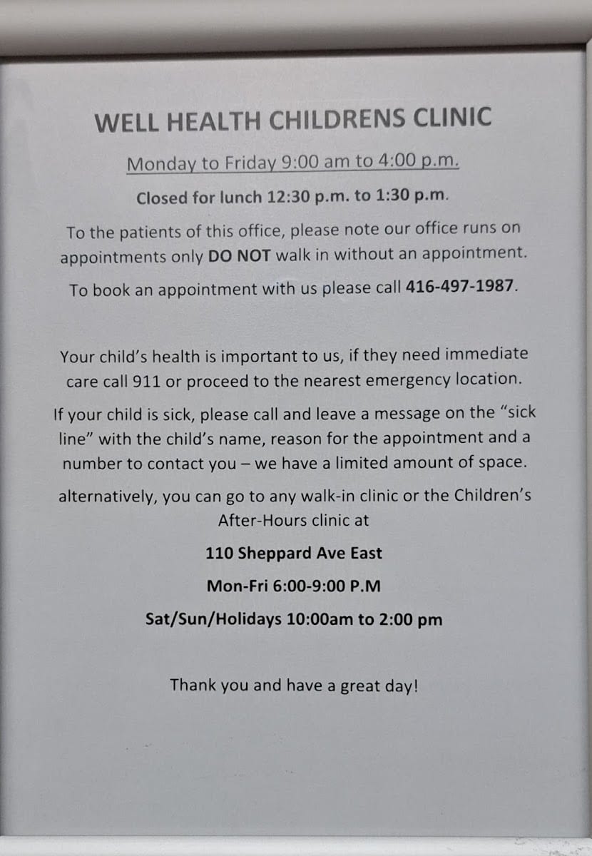 WELL Health Children’s Medical Centres – North York, photo 2