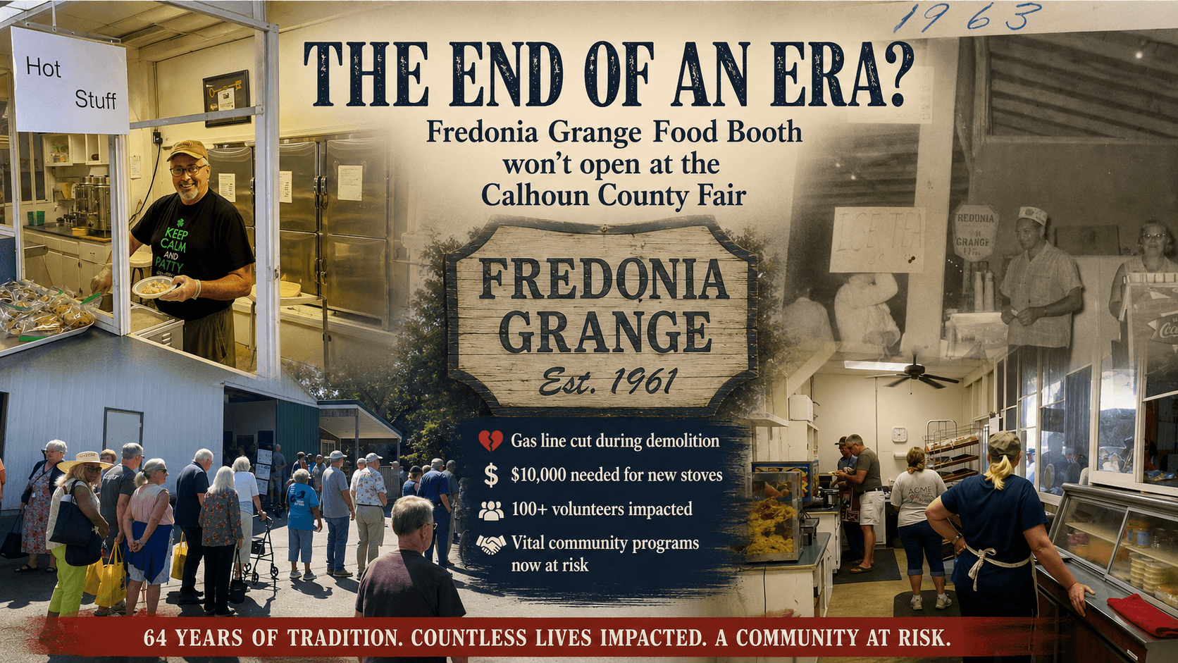 A 64-Year Tradition Extinguished: The Fredonia Grange Leaves the Calhoun County Fair