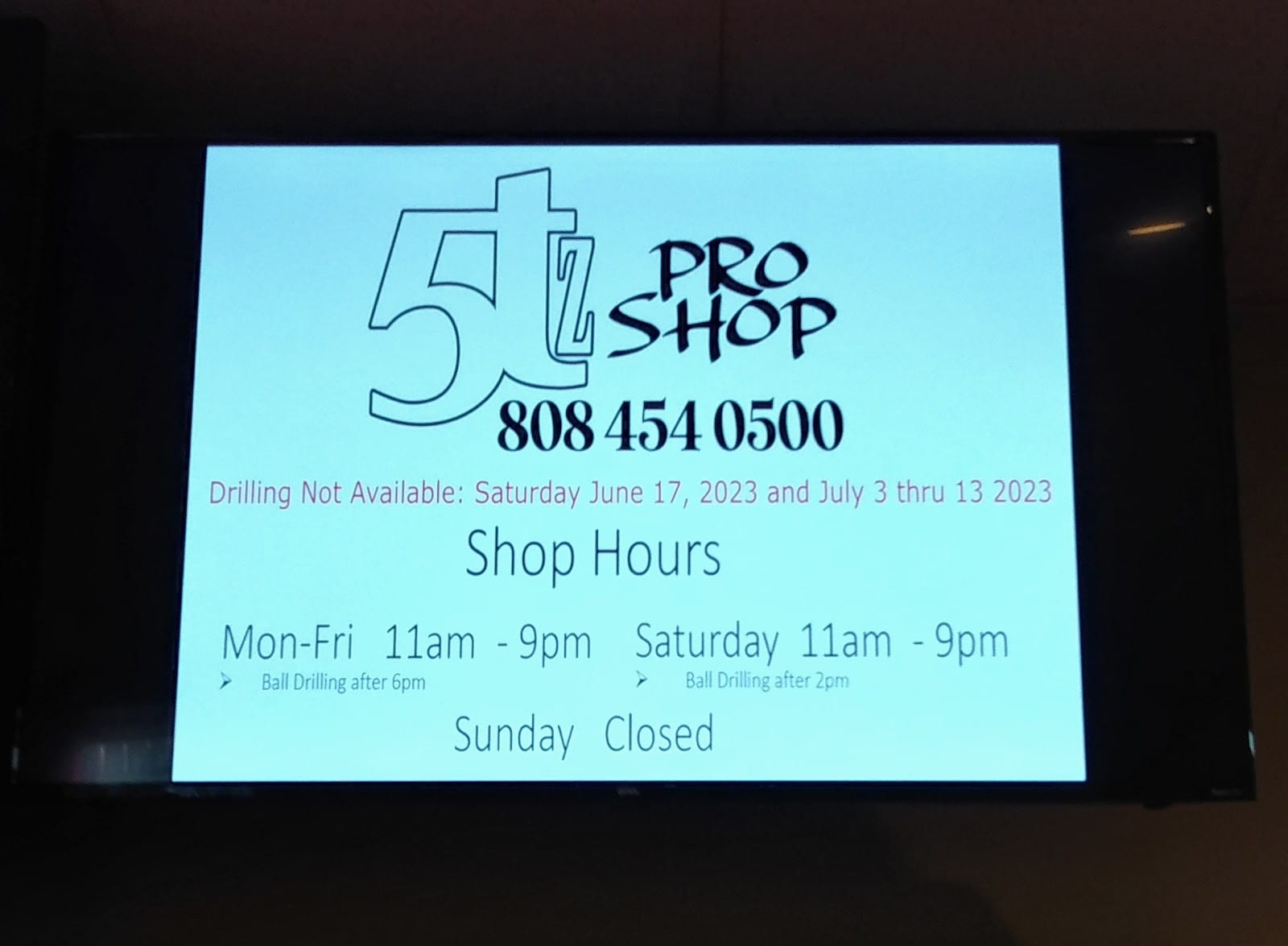 5TZ Pro Shop