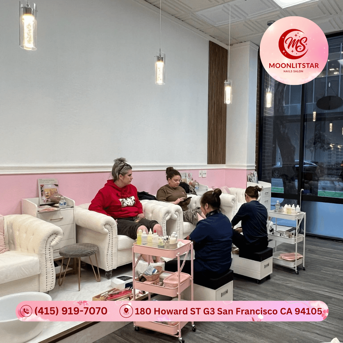 Moonlit Star Nail Salon