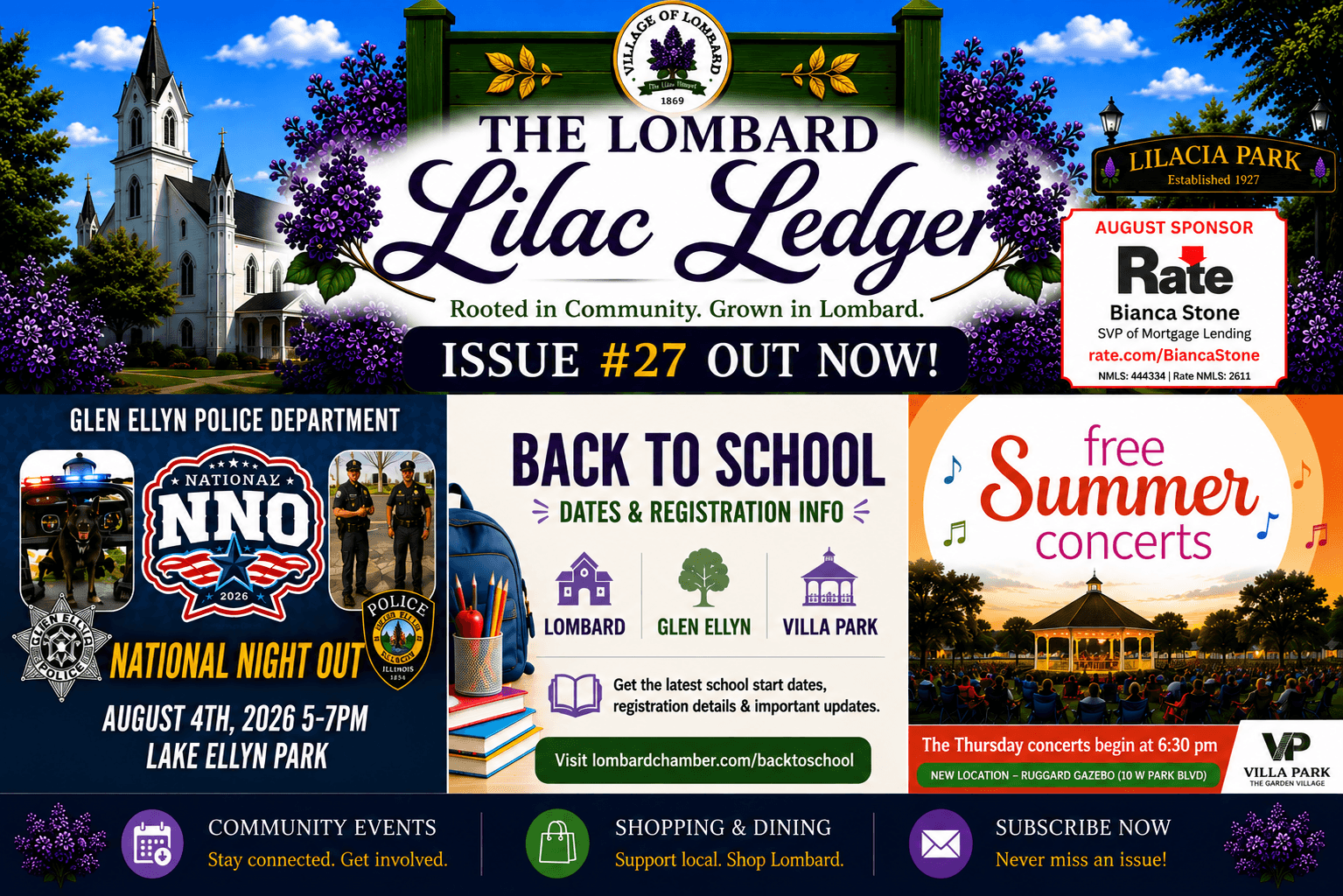 Storms, Schools & More: What's Rocking Lombard, Glen Ellyn & Villa Park This August!