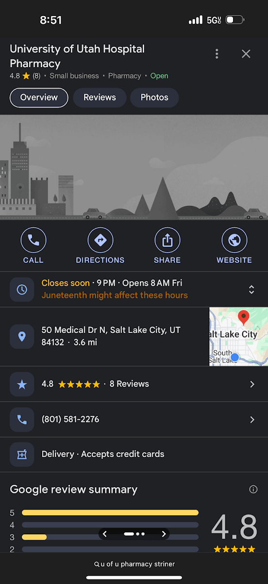 University of Utah Hospital Pharmacy