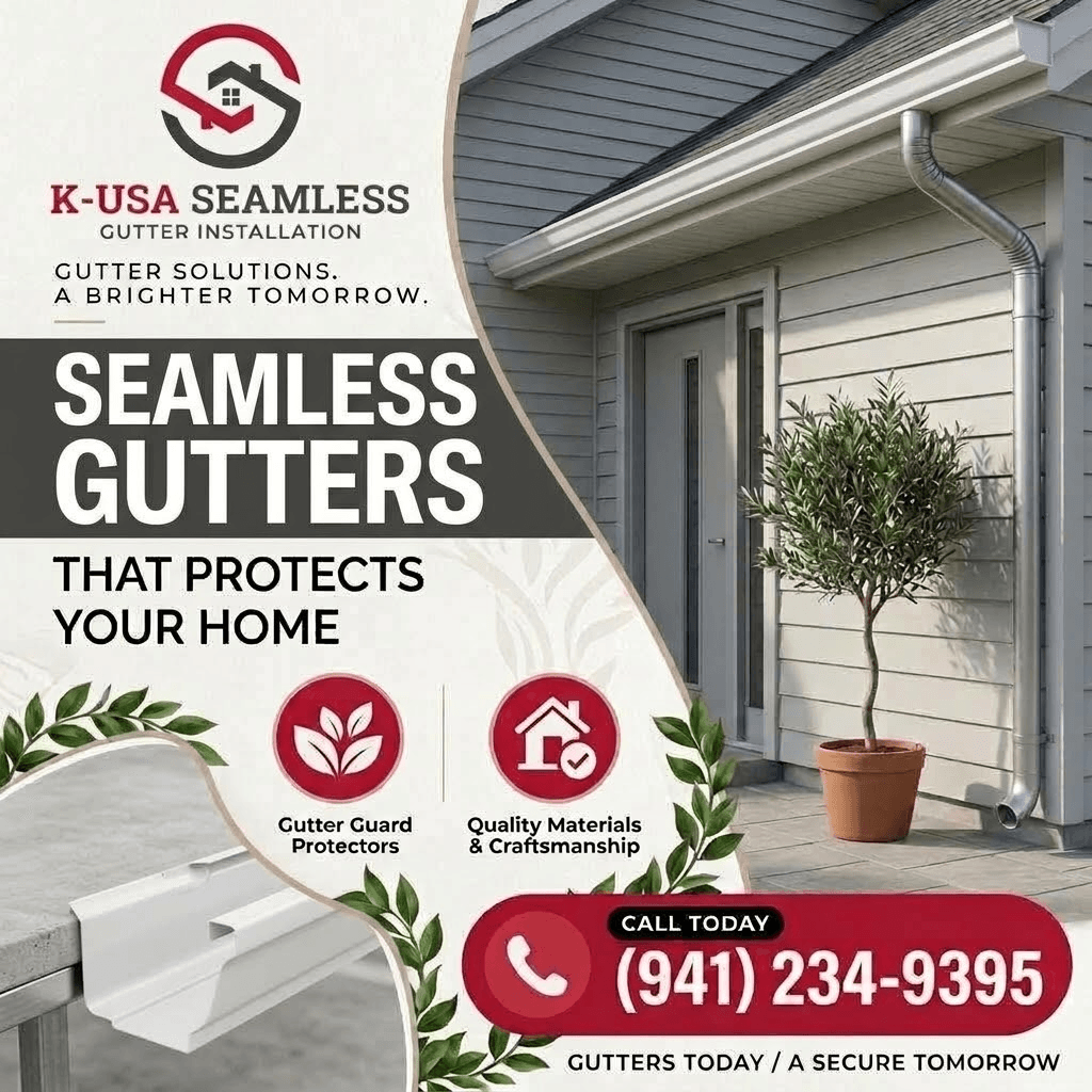 K-USA Seamless Gutter Installation