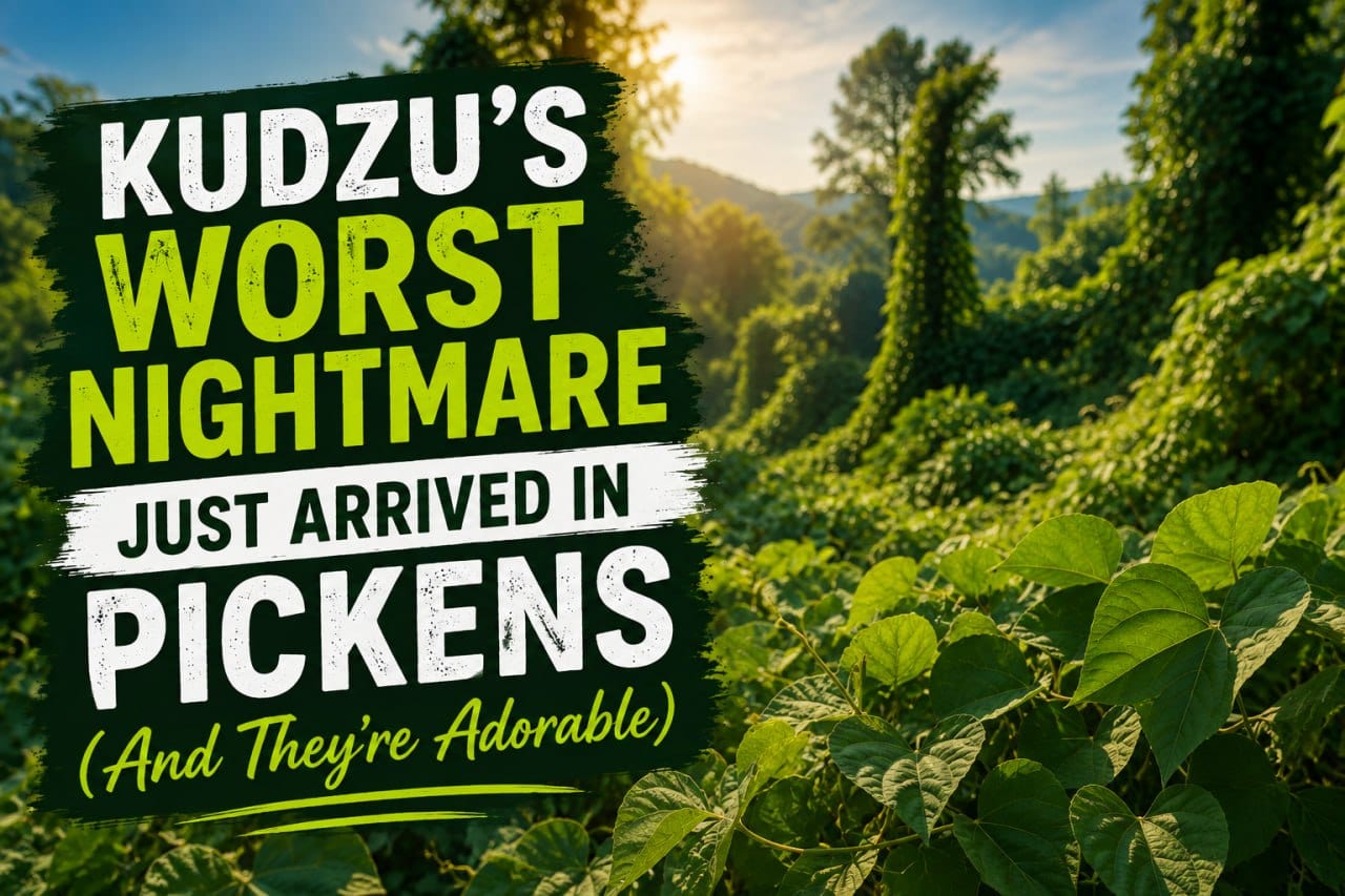 Kudzu's Worst Nightmare Just Arrived in Pickens (And They're Adorable)