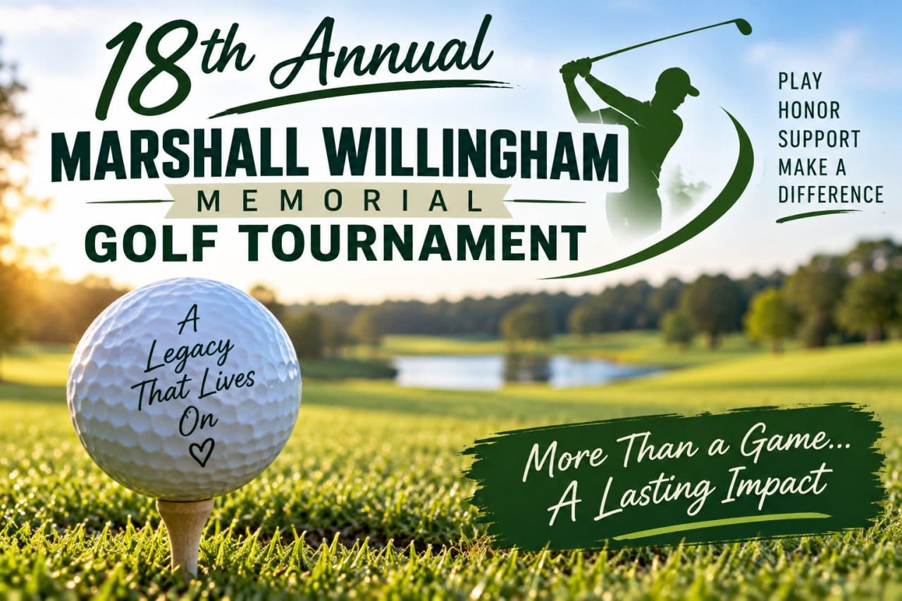 18th Annual Marshall Willingham Memorial Golf Tournament - October 22, 2026