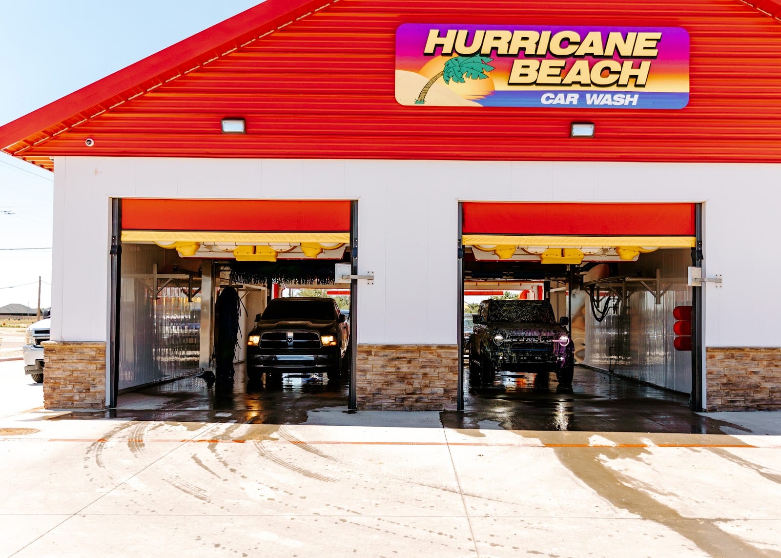 Hurricane beach car wash