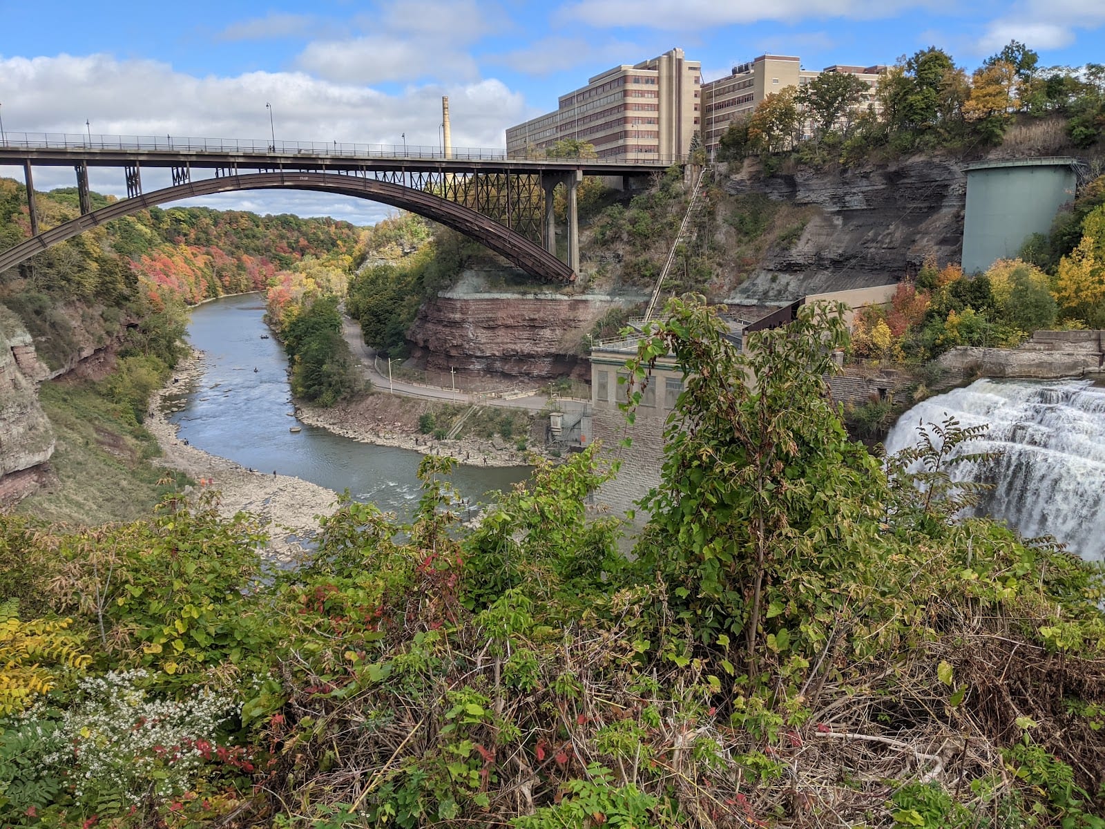 Genesee River Lower Falls at Maplewood Park