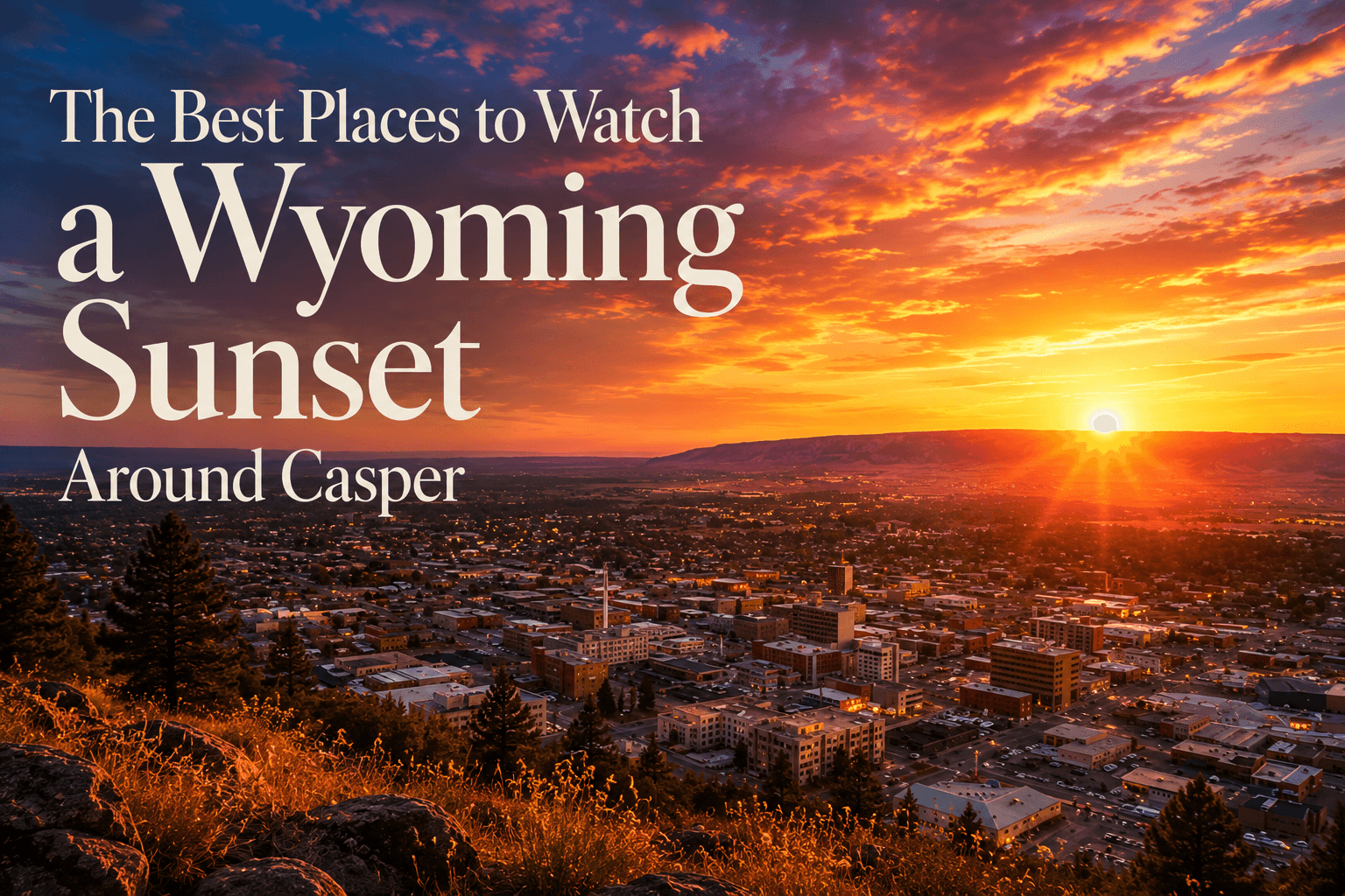 The Best Places to Watch a Wyoming Sunset Around Casper