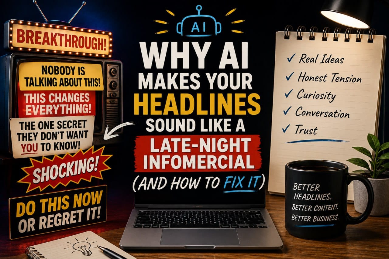 Why AI Makes Your Headlines Sound Like a Late-Night Infomercial