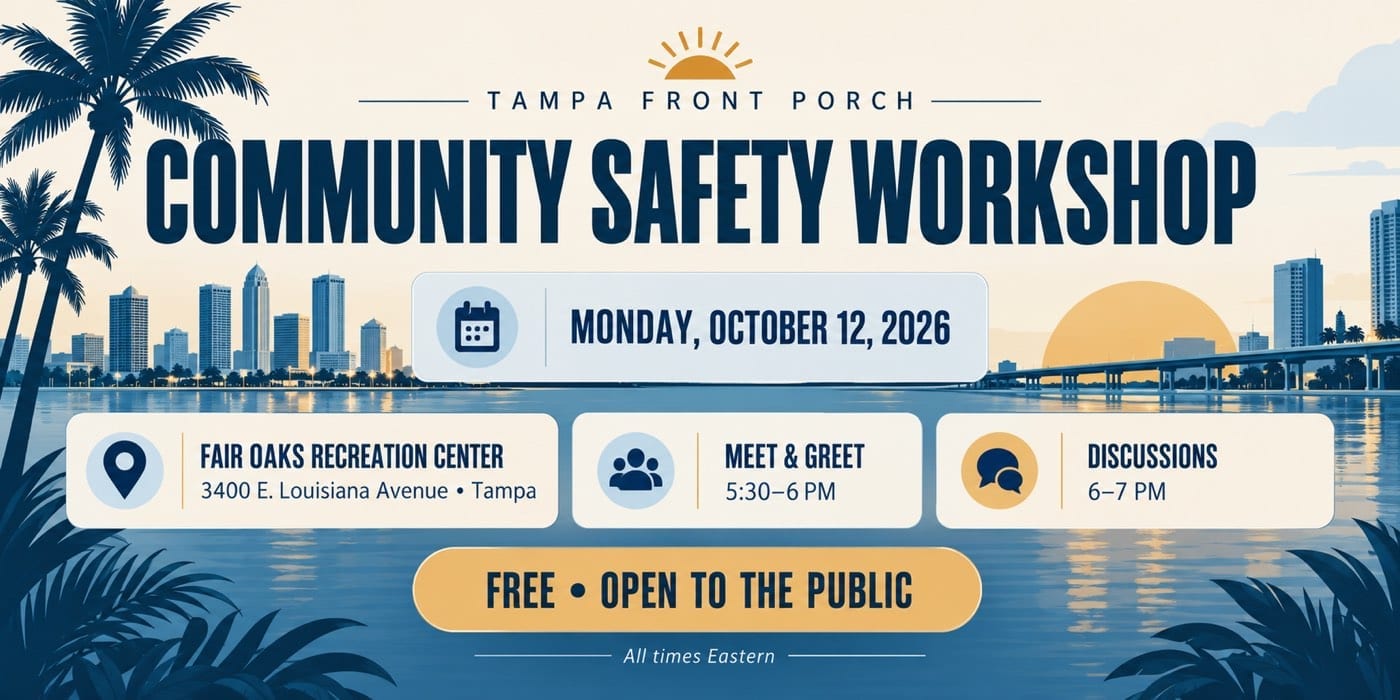 Tampa's Safety Workshop Begins at Fair Oaks on Monday