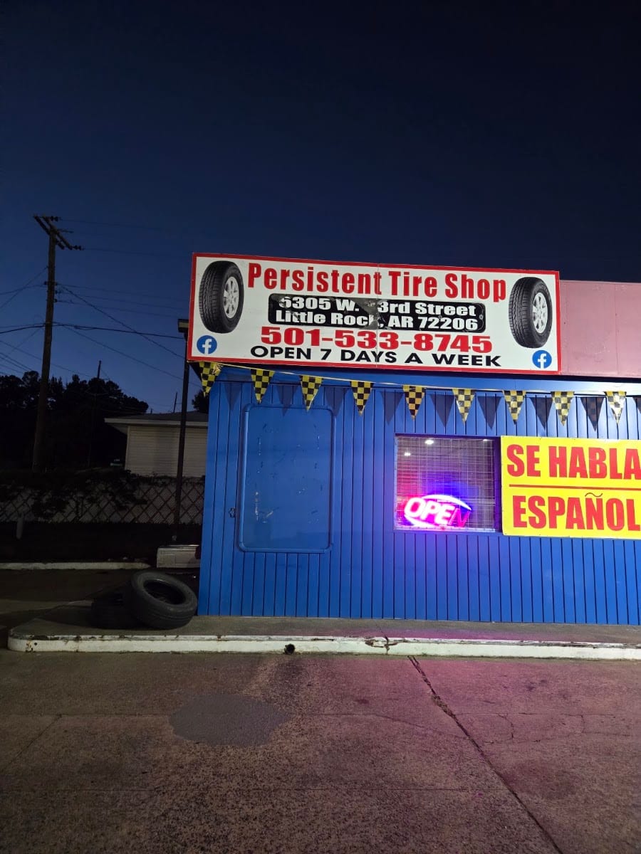 Persistent Tire Shop - Since 1991 - Llantera - Payment Upfront Roadside Service