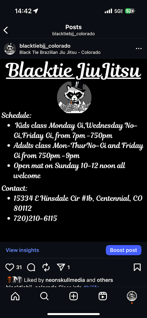 Black Tie Brazilian Jiu Jitsu - Colorado