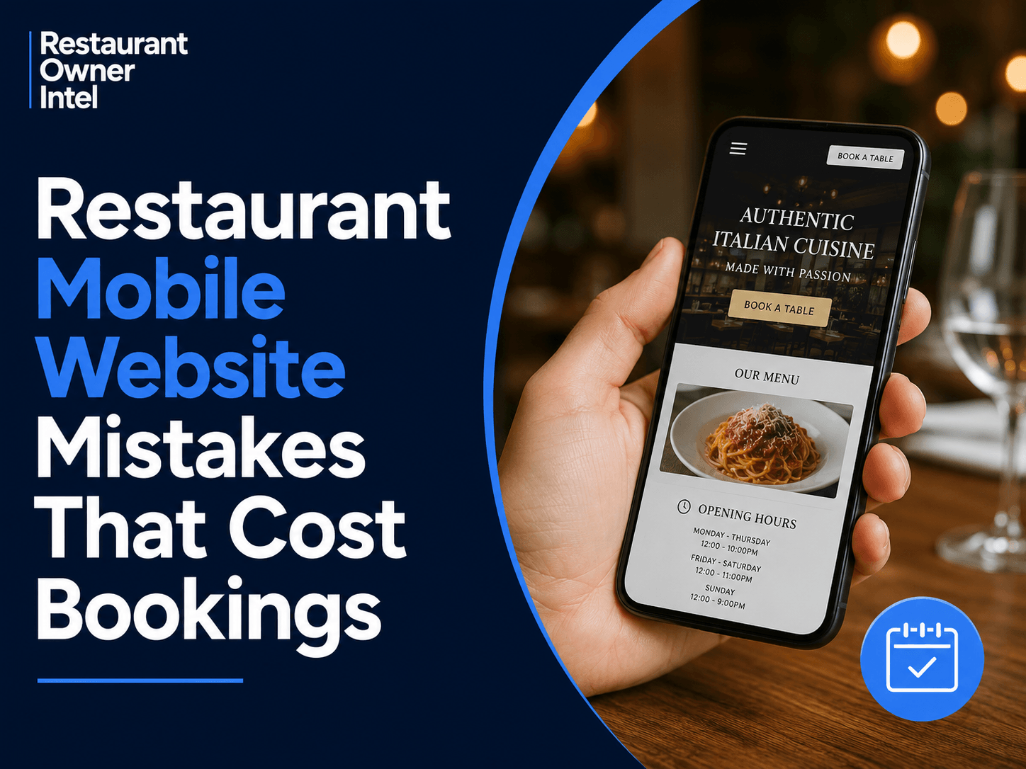 Restaurant Mobile Website Mistakes That Cost Bookings