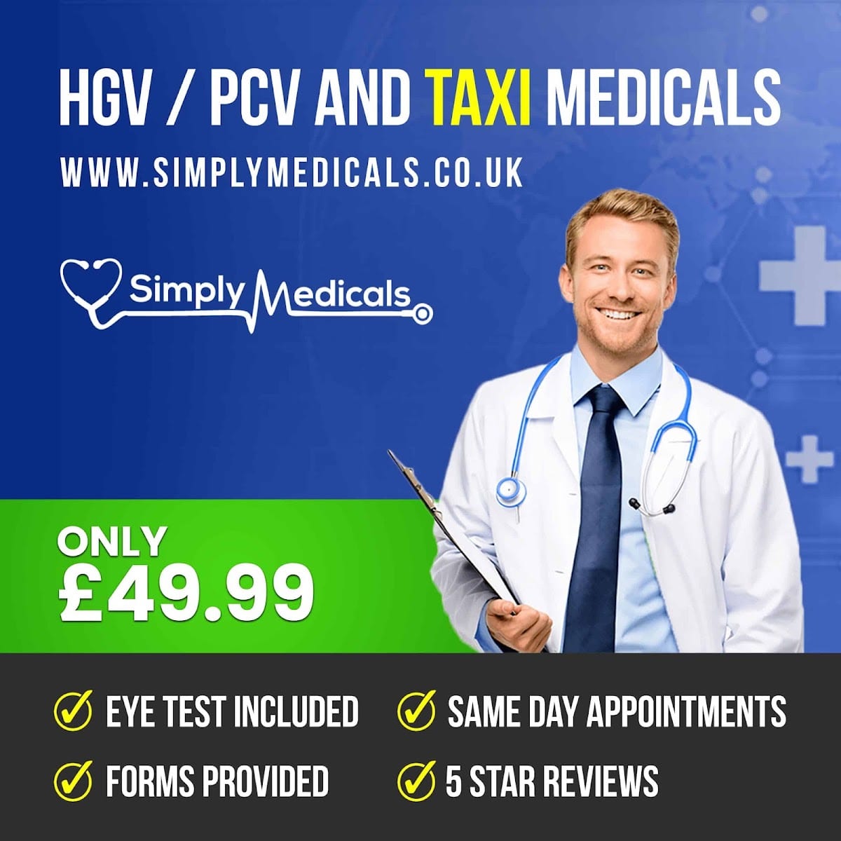 Simply Medicals - PCV, Taxi & HGV Medicals - St Albans