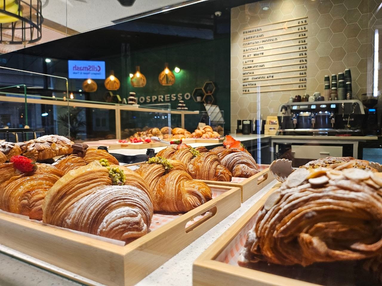 ATMOSPRESSO "Cafe Bakery " , Daily fresh homemade pastries and breads