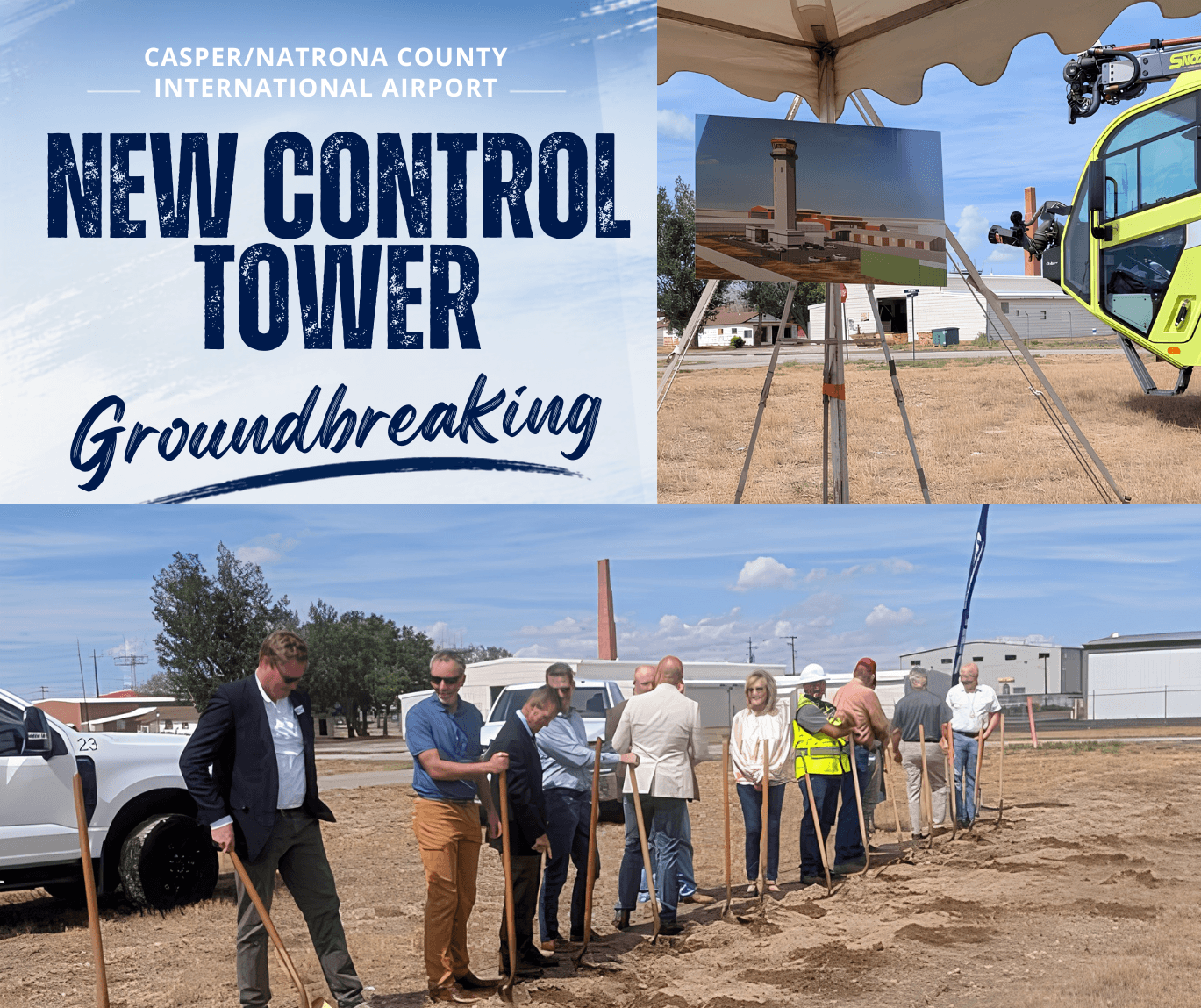 Casper Airport Breaks Ground on New Control Tower, Marking Major Step Forward