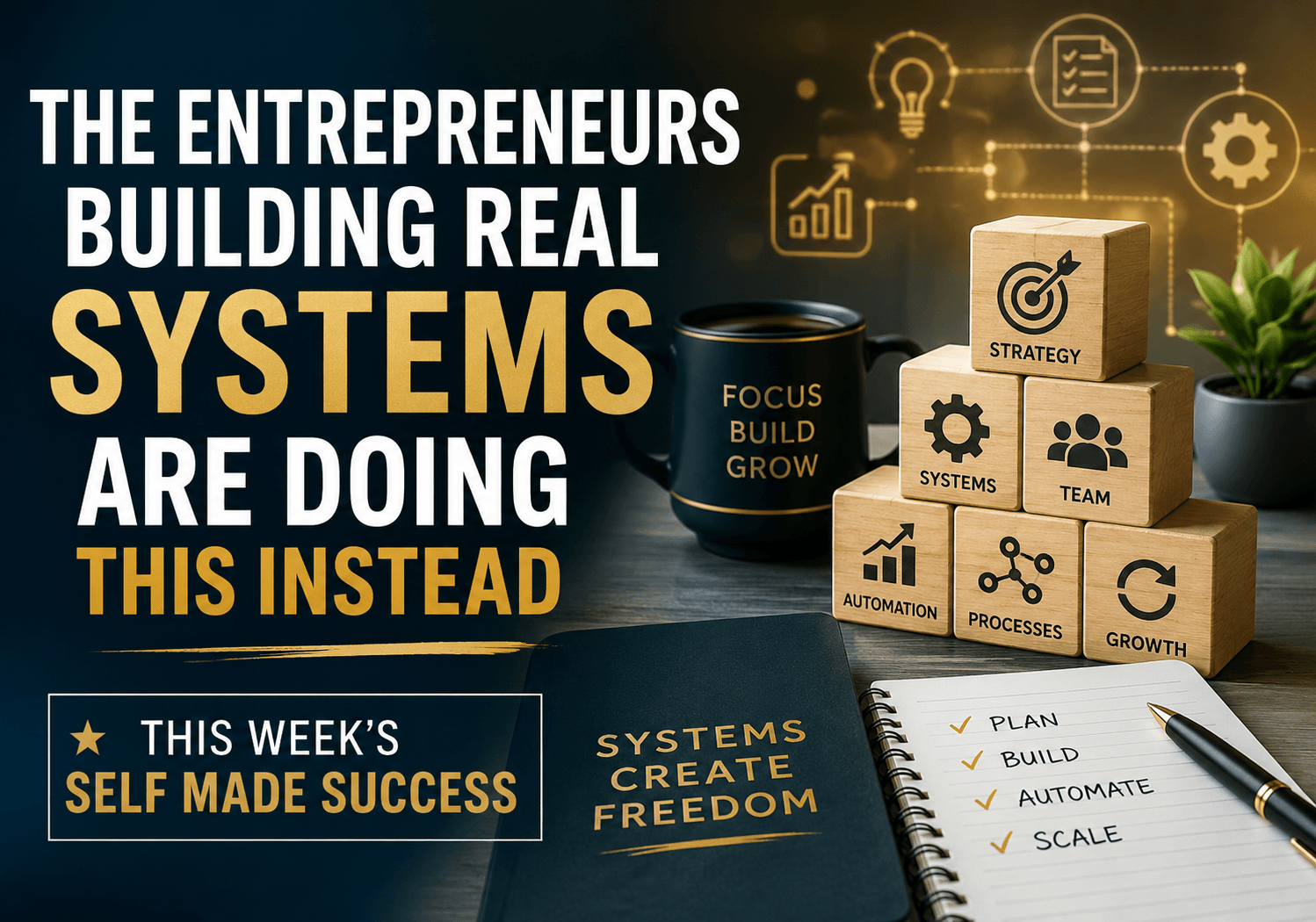 The entrepreneurs building real systems are doing this instead ~ This week's Self Made Success