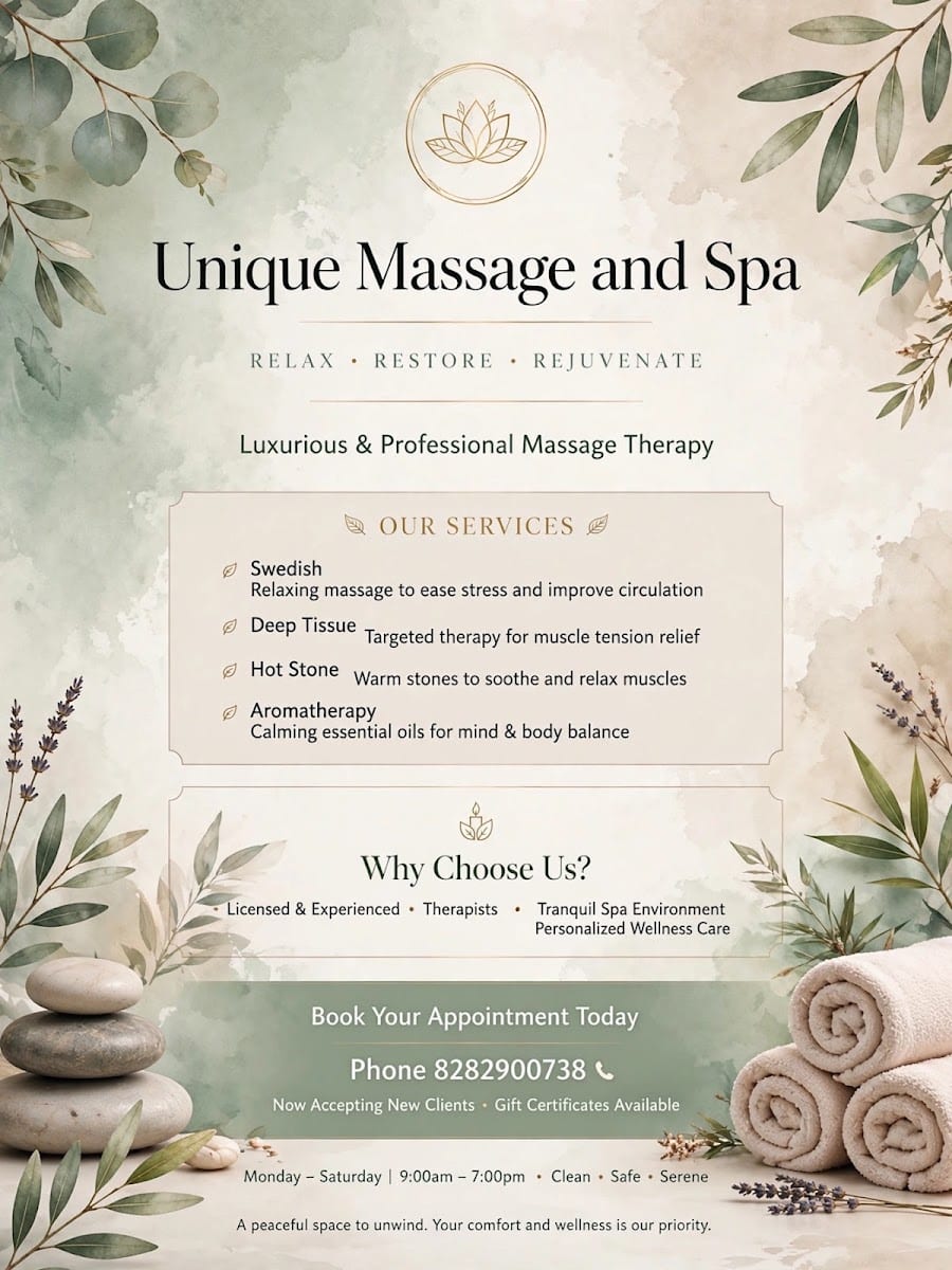 Unique Massage and Spa Wellness
