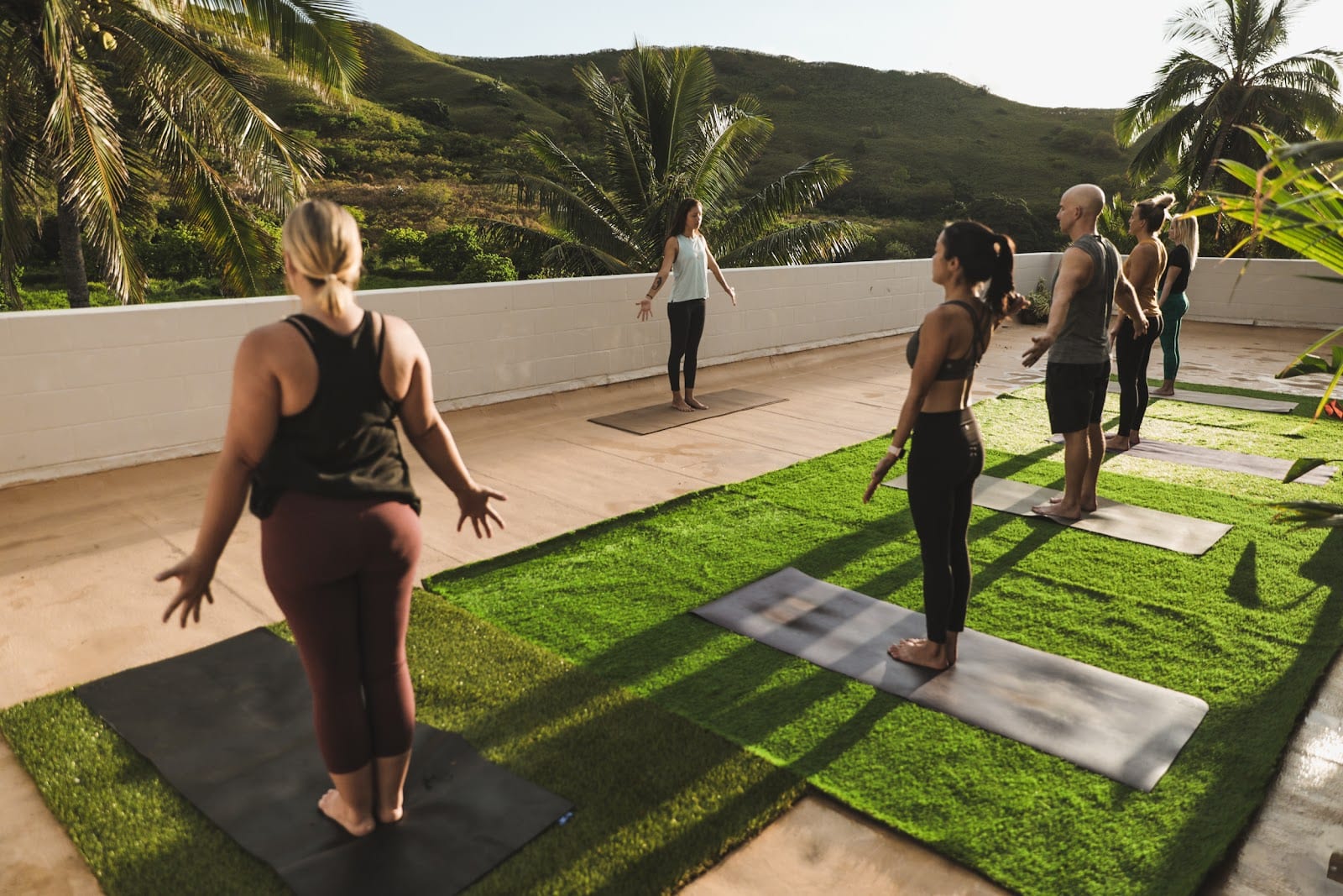 Yoga Under the Palms