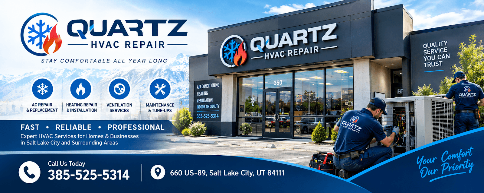 Quartz HVAC Repair Salt Lake City