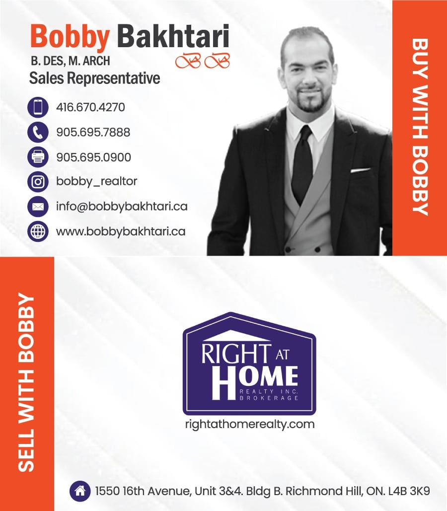 Bobby Bakhtari Toronto Real Estate Agent, photo 3