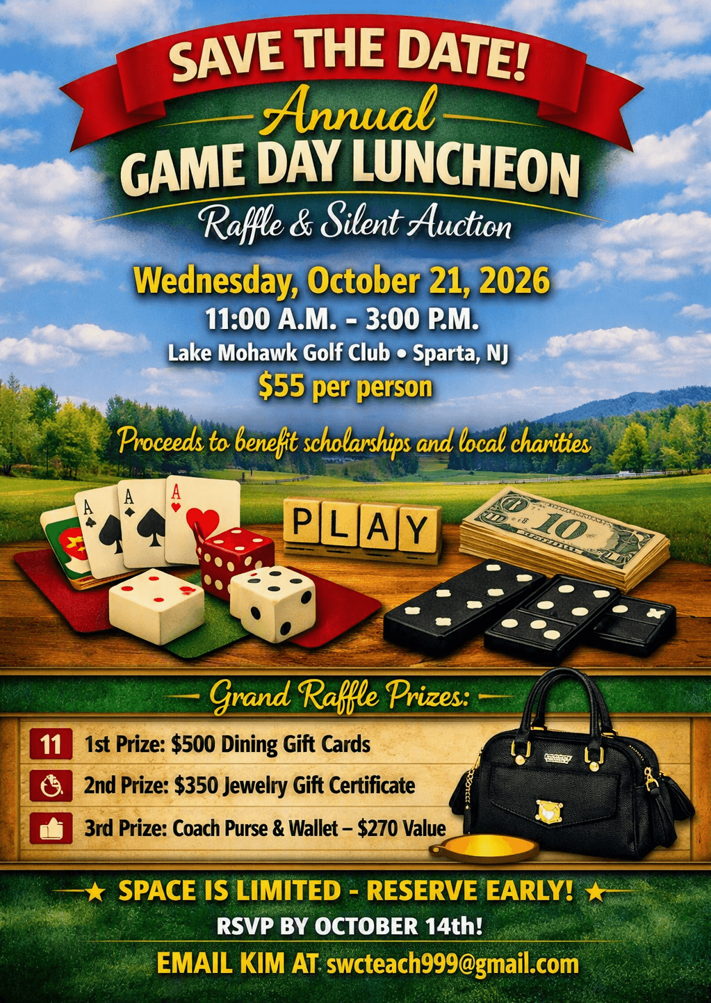 Roll the Dice: Excitement, Prizes, and Bidding Wars Await at Our Annual Game Day Luncheon!
